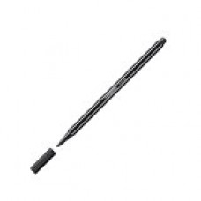 Stabilo 150/68/46 Sort Fibre-Tip Pen M 1,0mm (10stk.)