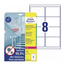 Antimikrobielle blanka etiketter 99,1x67,7mm Avery L8014REV-10