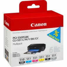 Canon 6496B005 Bläckpatronspaket PGI-550/CLI-551 
