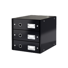 LEITZ Förvaringsbox Click och Store 3 lådor svart , 60480095
